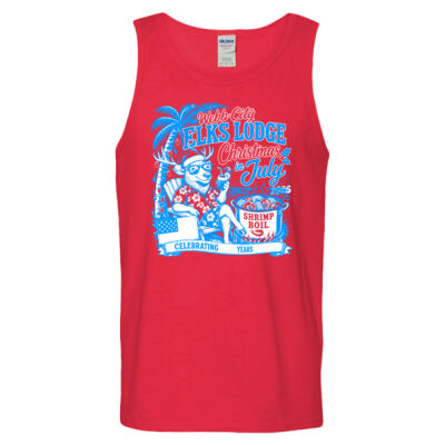 Elks Lodge Christmas in July 2026 • Unisex Heavy Cotton™ Tank Top Thumbnail